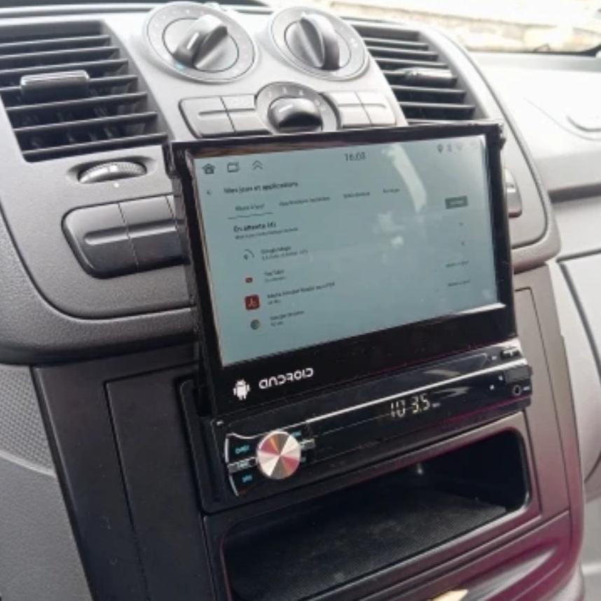 Sistema Rádio Android 1 DIN (Ecrã Retrátil)
