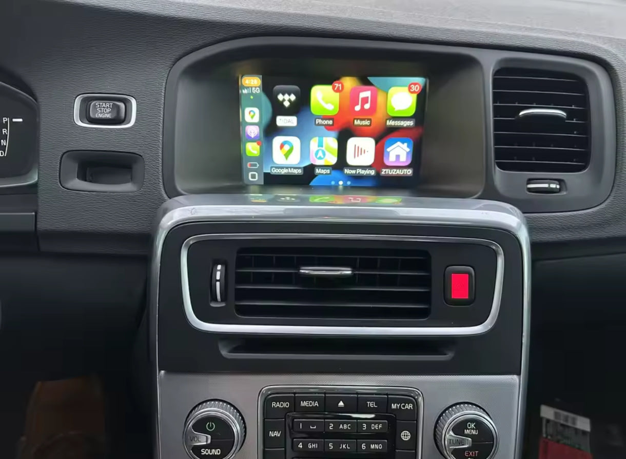 Interface Carplay e Android Auto Volvo S60 XC60 V60 S80 V40