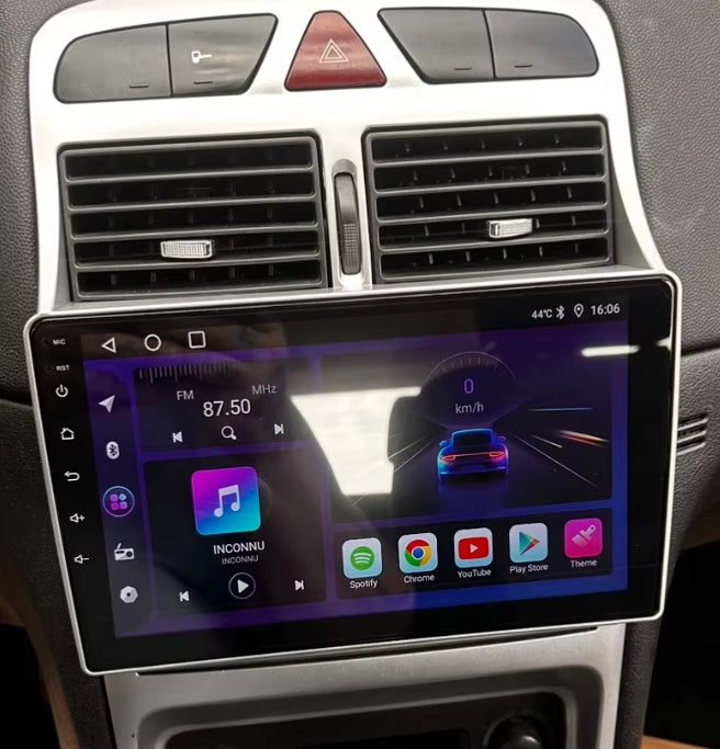 Sistema Rádio Android Peugeot 307 307CC 307SW 2002 2003 2004 2005 2006 2007 2008 2009 2010 2011 2012 2013