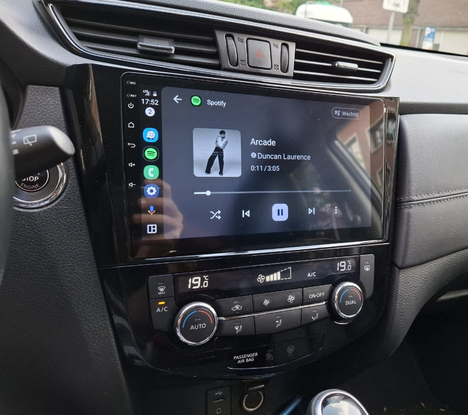 Sistema Rádio Android Nissan Qashqai J11 X-Trail Xtrail T32 Rogue Dualis 2013-2019