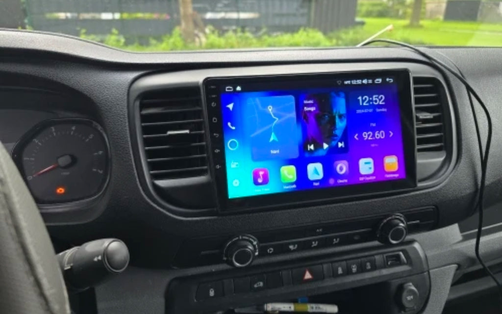 Sistema Rádio Android Toyota Proace Peugeot Expert 3 Citroen Jumpy 3 Space Tourer 2016 2017 2018 2019 2020 2021