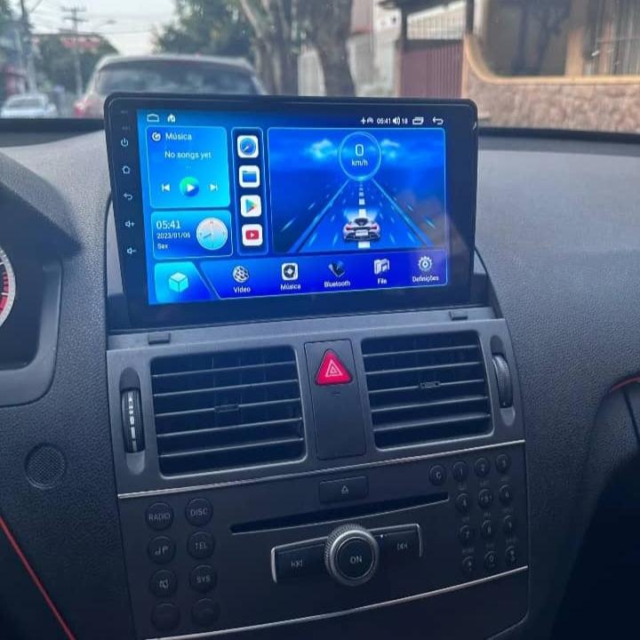 Sistema Rádio Android Mercedes Benz Class-C W204 S204 2007 2008 2009 2010