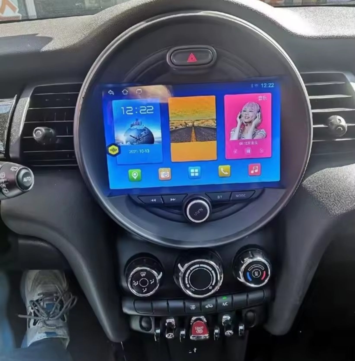 Sistema Rádio Android Mini Cooper F54 F55 F56 F60 2015 2016 2017 2018 2019
