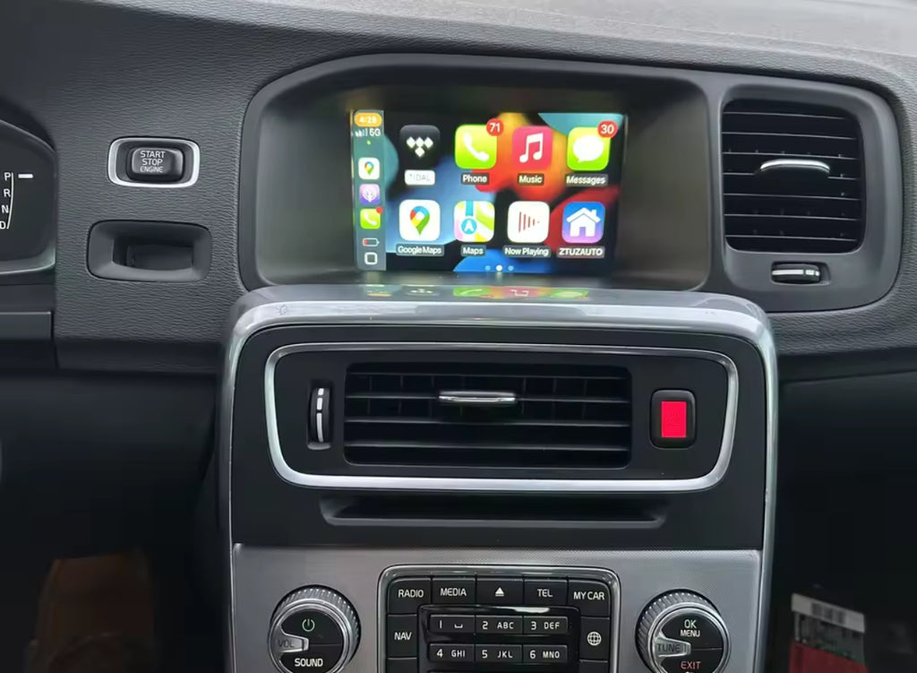 Interface Carplay e Android Auto Volvo S60 XC60 V60 S80 V40